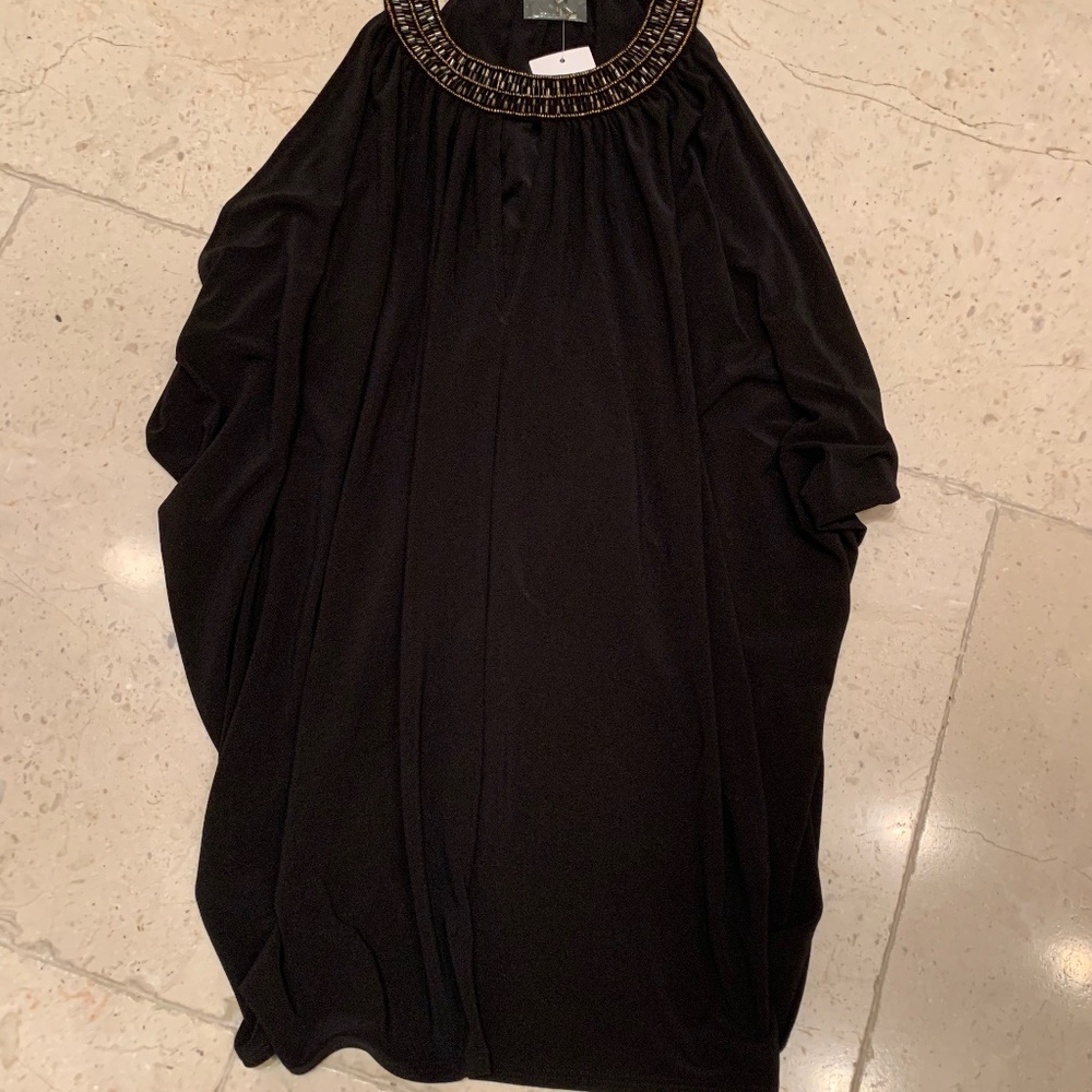 French Connection Evening Sleeveless Jeweled Top